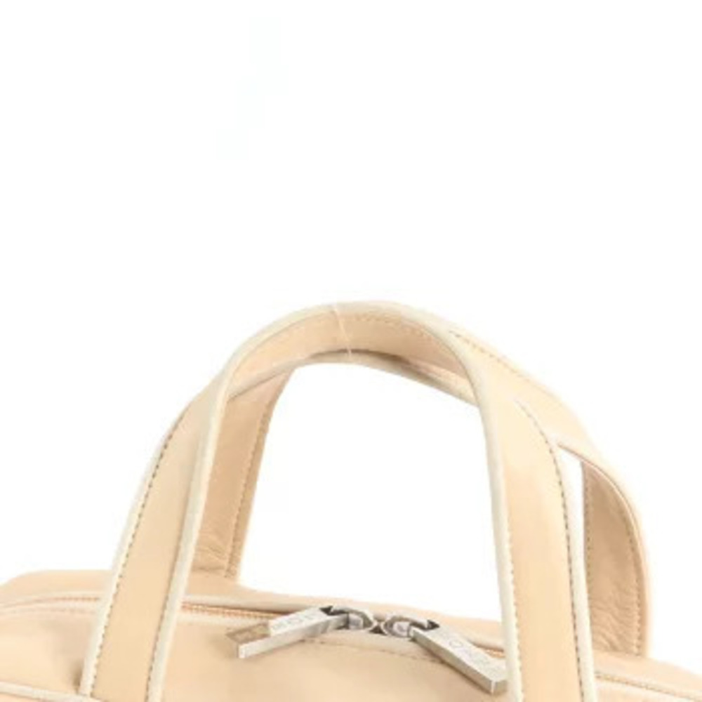 Loewe Beige Boston Tote Handbag EBM Bag Leather Tan